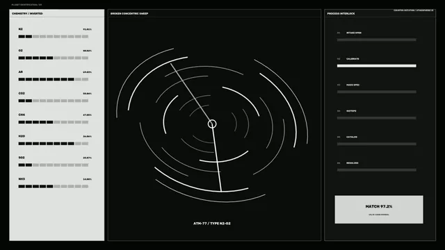 Monochrome concentric sweep interface diagram — free 3840x2160 4K wallpaper image