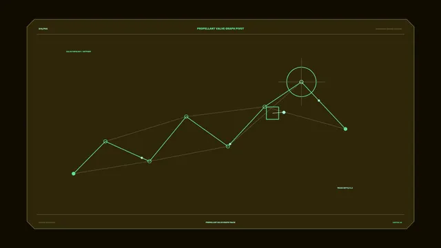 Neon propellant valve graph on dark ochre — free 3840x2160 4K wallpaper image