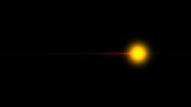Golden Orb with Horizontal Light Flare — free 3840x2160 4K wallpaper image