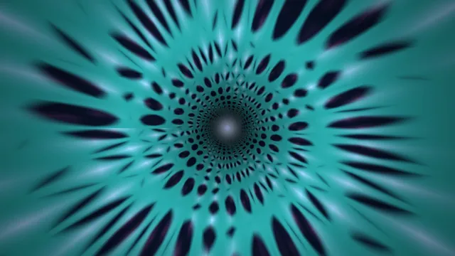 Turquoise radial tunnel with dark elliptical cells — free 3840x2160 4K wallpaper image