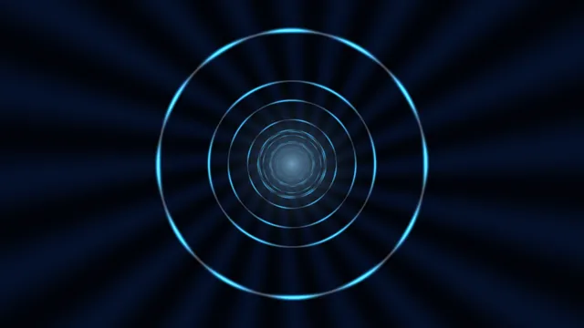 Concentric cyan rings on a radial blue field — free 3840x2160 4K wallpaper image