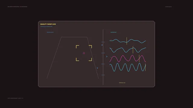 Equality target lock with waveform analysis — free 3840x2160 4K wallpaper image
