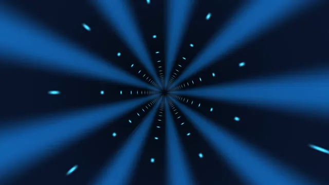 Blue radial tunnel with luminous particles — free 3840x2160 4K wallpaper image