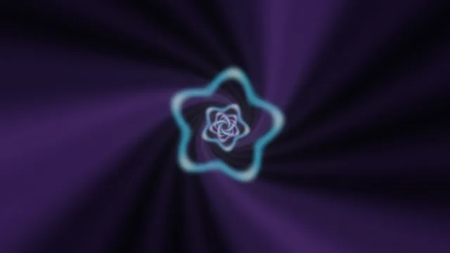 Cyan looped geometry on a violet radial field — free 3840x2160 4K wallpaper image