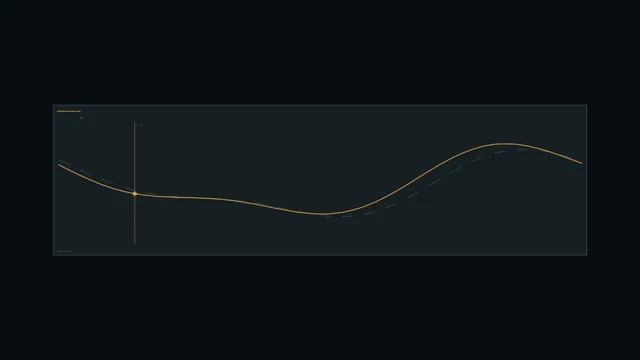 Amber wave graph on a dark technical panel — free 3840x2160 4K wallpaper image