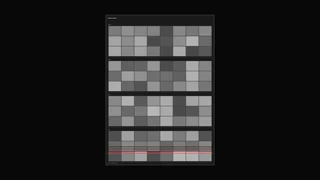 Monochrome monitor calibration grid with red lines — free 3840x2160 4K wallpaper image