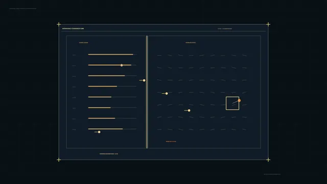 Dark consensus dashboard with signal geometry — free 3840x2160 4K wallpaper image