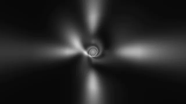 Monochrome vortex with radial light fields — free 3840x2160 4K wallpaper image