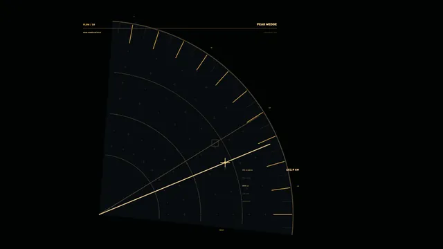Amber radial power-control interface on black — free 3840x2160 4K wallpaper image