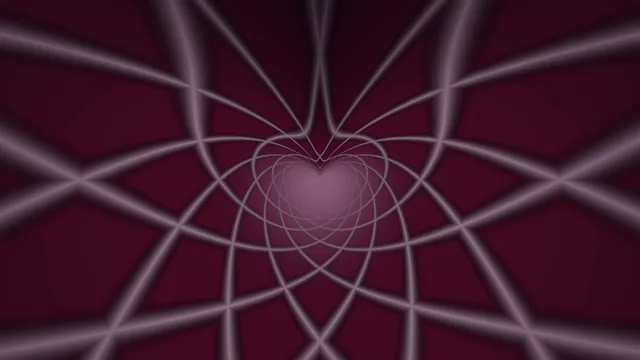 Concentric heart lattice in burgundy and lilac — free 3840x2160 4K wallpaper image