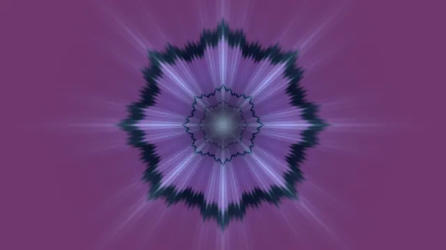 Radial violet mandala with jagged concentric rings — free 3840x2160 4K wallpaper image