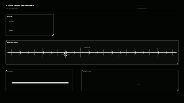 Monochrome operator workspace with decision timeline — free 3840x2160 4K wallpaper image