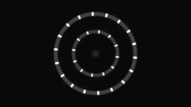 Concentric orbital rings with white markers — free 3840x2160 4K wallpaper image