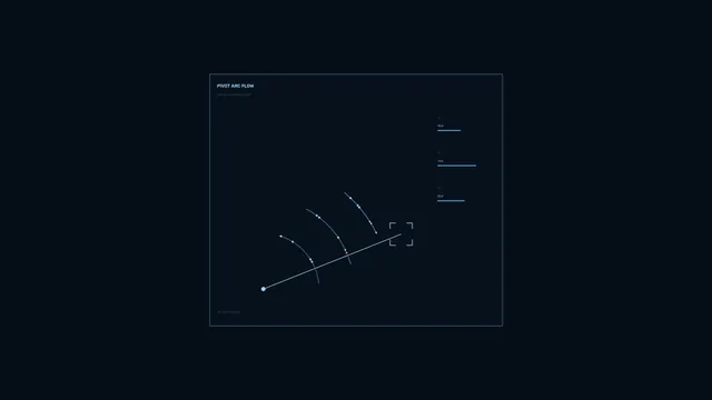 Pivot arc flow interface in deep navy — free 3840x2160 4K wallpaper image