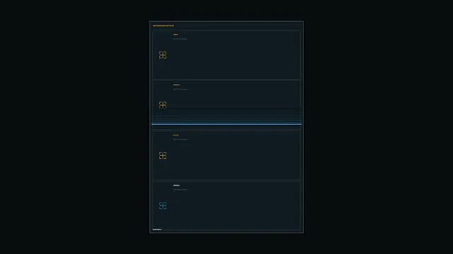 Dark diagnostic panel with cyan scan lines — free 3840x2160 4K wallpaper image