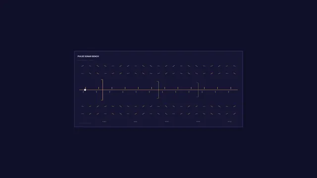 Dark Sonar Interface with Geometric Signal Traces — free 3840x2160 4K wallpaper image