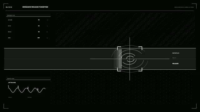 Monochrome targeting interface with radial geometry — free 3840x2160 4K wallpaper image