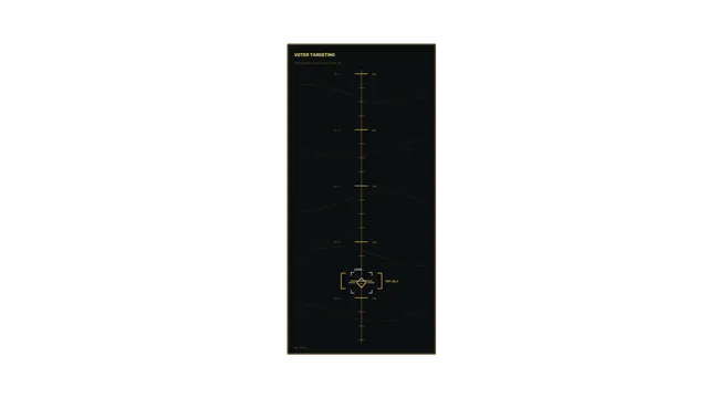 Amber Voter Targeting Interface on Black — free 3840x2160 4K wallpaper image