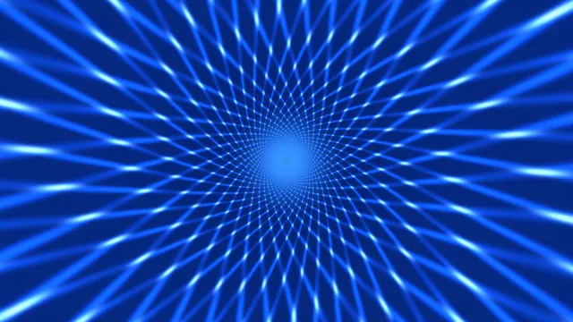 Electric blue radial tunnel grid wallpaper — free 3840x2160 4K wallpaper image