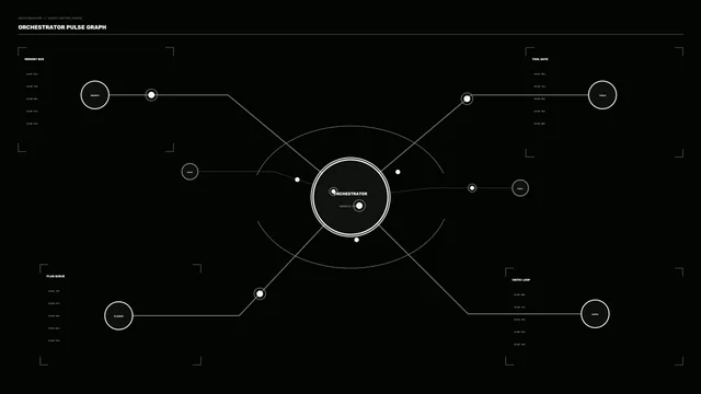 Monochrome Orchestrator Pulse Graph — free 3840x2160 4K wallpaper image