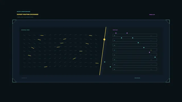 Dark vector routing dashboard with signal traces — free 3840x2160 4K wallpaper image