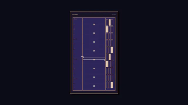 Elevation lock technical grid in indigo and copper — free 3840x2160 4K wallpaper image