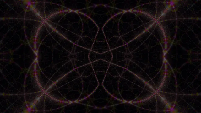 Kaleidoscopic lattice with violet and gold light — free 3840x2160 4K wallpaper image