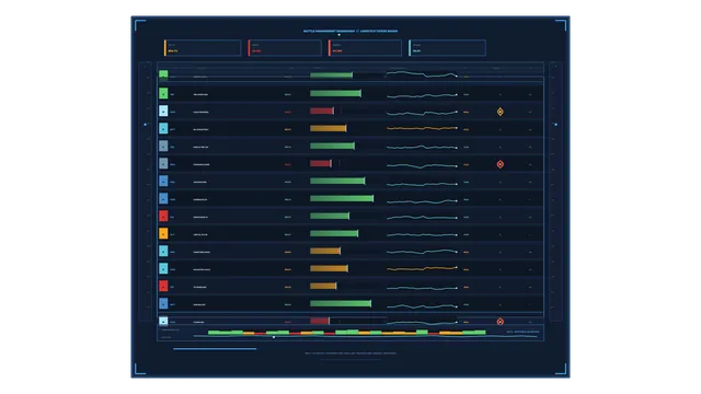 Dark logistics dashboard with data panels — free 3840x2160 4K wallpaper image