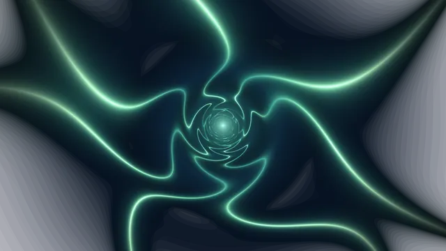 Emerald luminous spiral on a midnight field — free 3840x2160 4K wallpaper image