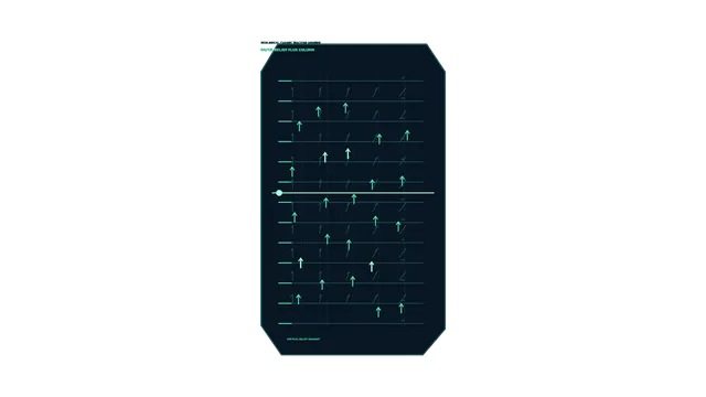 Neon teal vector grid with rising arrows — free 3840x2160 4K wallpaper image