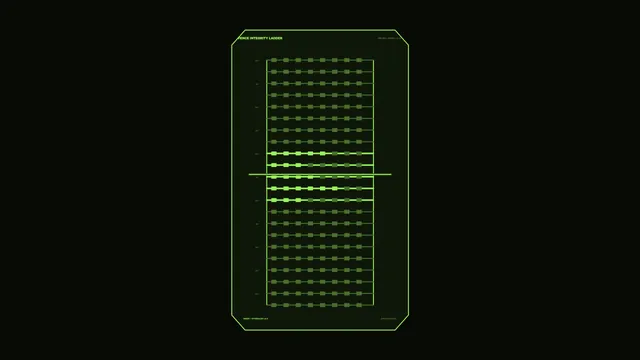 Neon green fence integrity diagram on black — free 3840x2160 4K wallpaper image