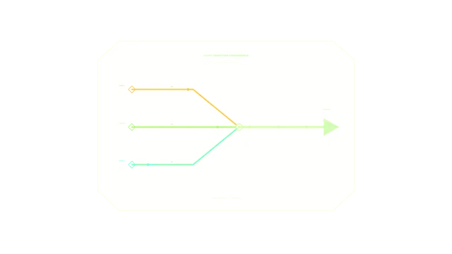 Neon convergence diagram on an octagonal panel — free 3840x2160 4K wallpaper image