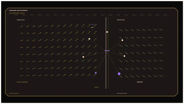 Amber Vector Interface with Central Network Graph — free 3840x2160 4K wallpaper image