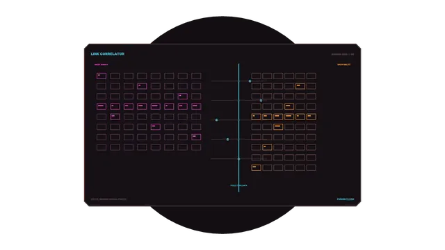 Dual relay grid with cyan signal spine — free 3840x2160 4K wallpaper image