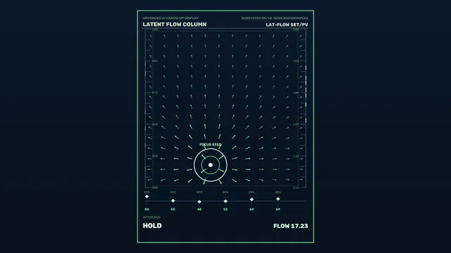 Neon technical flow field interface display — free 3840x2160 4K wallpaper image