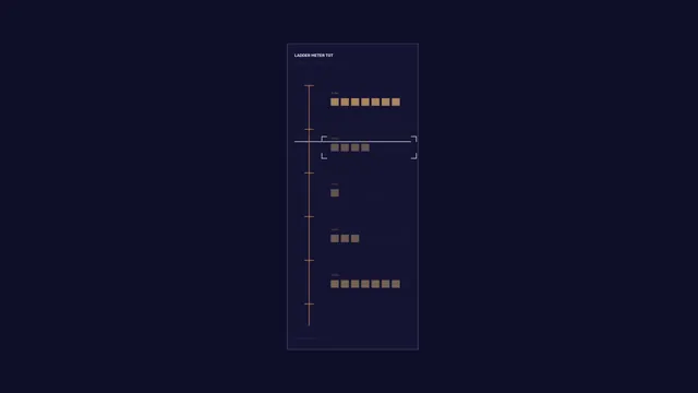 Minimal ladder meter interface in copper and navy — free 3840x2160 4K wallpaper image