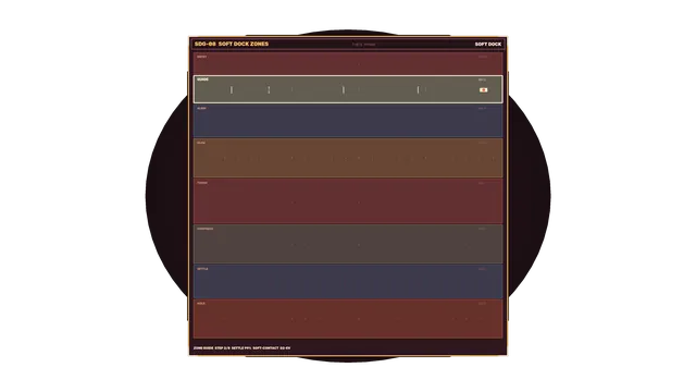 Soft dock zone interface with layered panels — free 3840x2160 4K wallpaper image