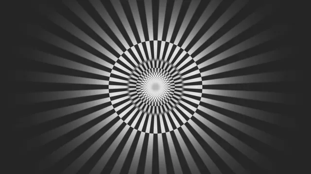 Monochrome radial tunnel with concentric rings — free 3840x2160 4K wallpaper image